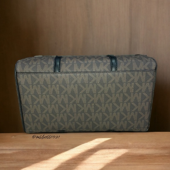 Michael Kors Bedford Legacy Medium Duffel Satchel + Wallet in Brown/Black NWT - Picture 3 of 5